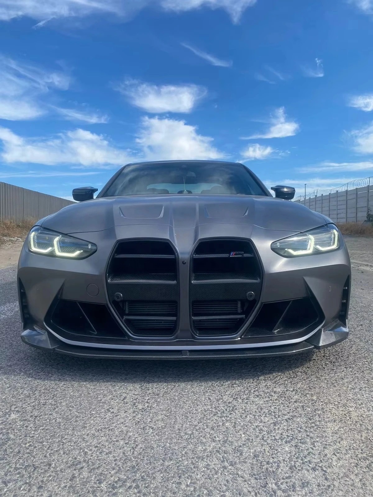 2021+ Exterior Accessories ST Style Grille for  M3 M4 G80 G82 G83 Dry Carbon Fiber Front Grille Without ACC Function